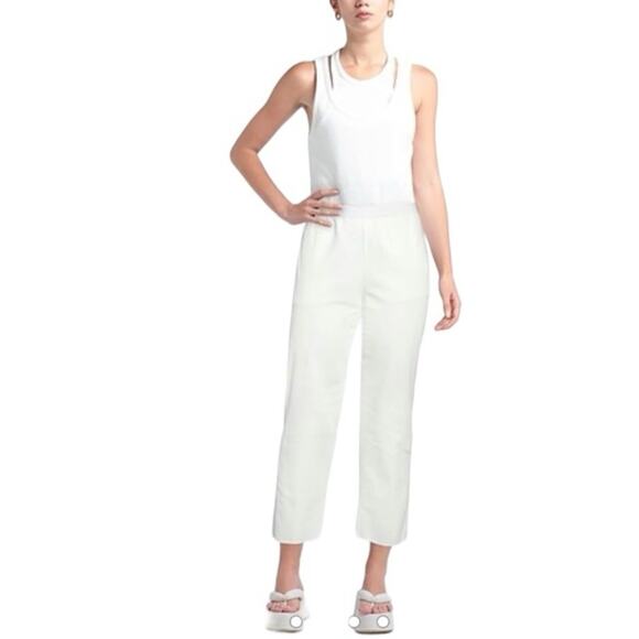 Agnona Ivory Straight Leg Pants Size 48/12 - Picture 1 of 7